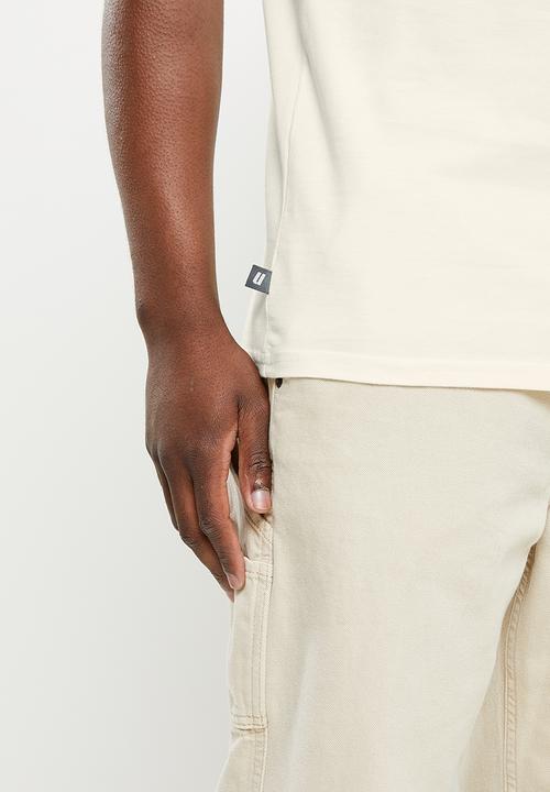 urban° - Urban high square branded tee - bone
