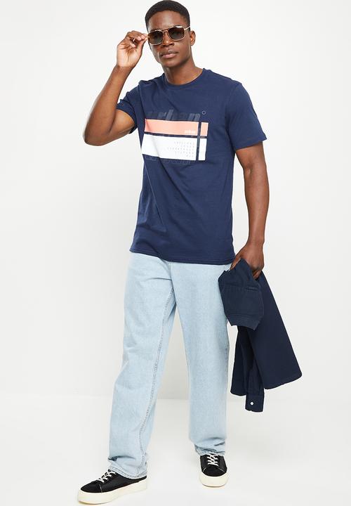 urban° - Urban gel print tee - navy