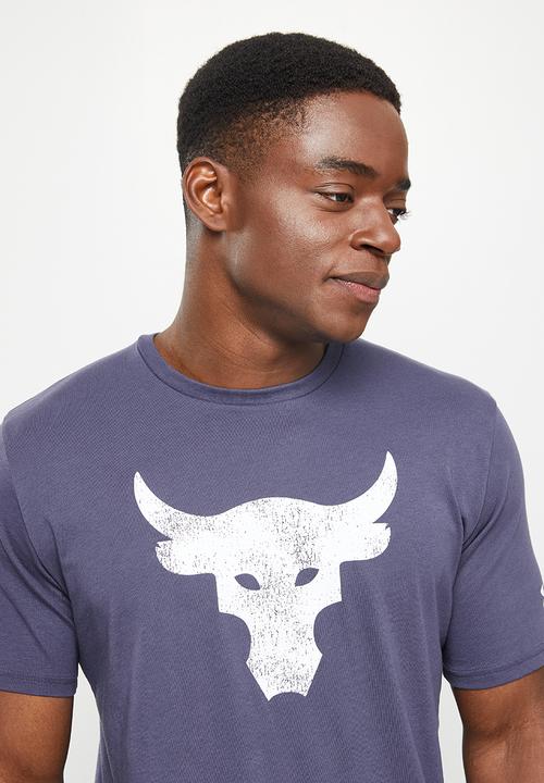 Under Armour - UA Project Rock brahma bull short sleeve - tempered steel