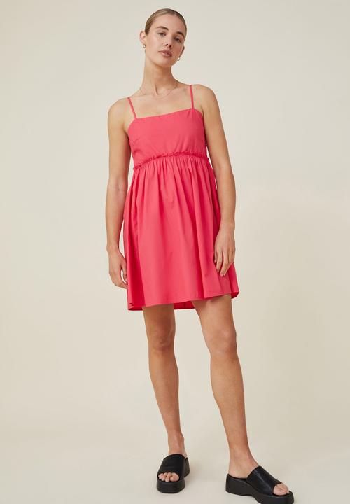 Cotton On - Piper strappy mini dress - happy pink