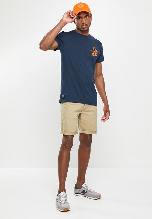 Aca Joe - Aca joe crew tee short sleeve - dress blue