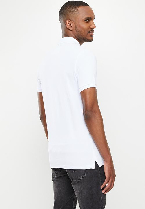 Aca Joe - Aca joe 3d chest stripe golfer - white