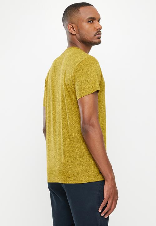 Aca Joe - Aca joe jasper left chest embroidered crew tee - super lemon