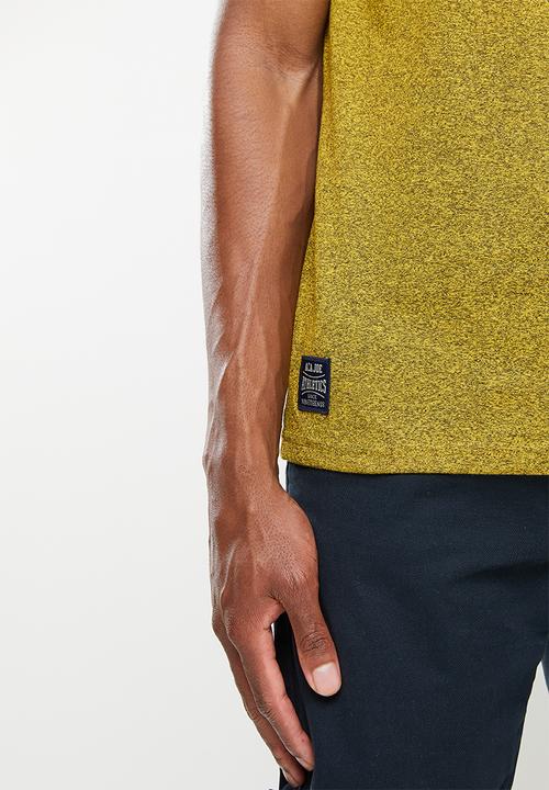 Aca Joe - Aca joe jasper left chest embroidered crew tee - super lemon