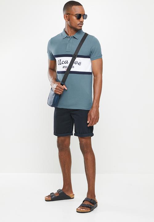 Aca Joe - Aca joe chest panel golfer - blue