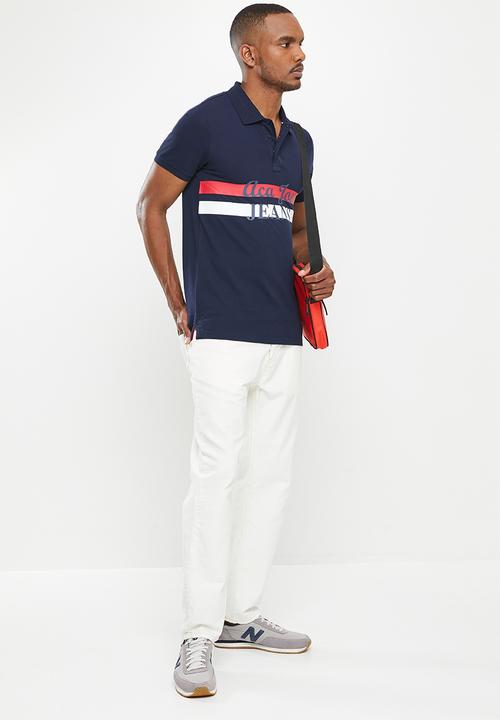 Aca Joe - Aca joe 3d chest stripe golfer - navy