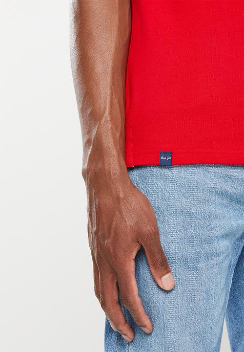 Aca Joe - Aca joe 3d chest emb and sleeve applique golfer - red