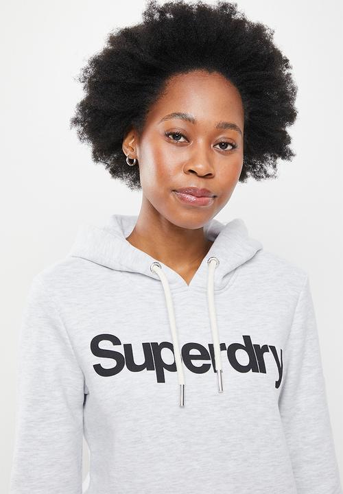 Superdry. - Cl hoodie - grey marl