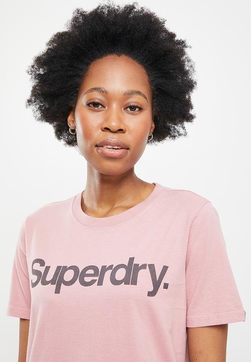Superdry. - Cl tee - pink