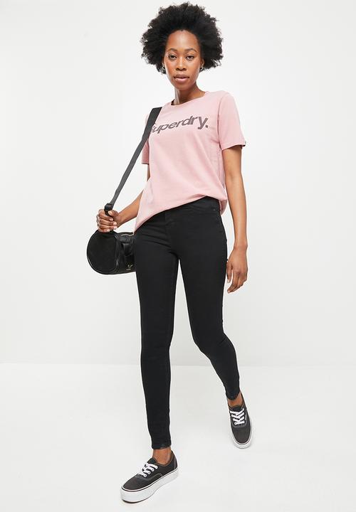 Superdry. - Cl tee - pink