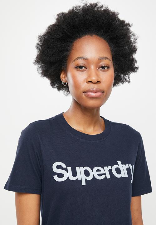 Superdry. - Cl tee - navy
