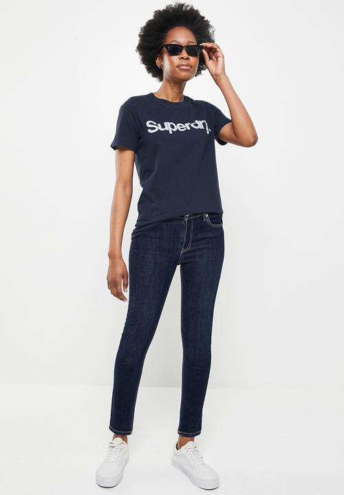 Superdry. - Cl tee - navy