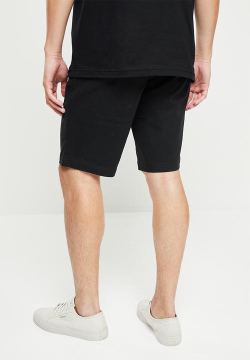 DC - Worker straight chino short - black