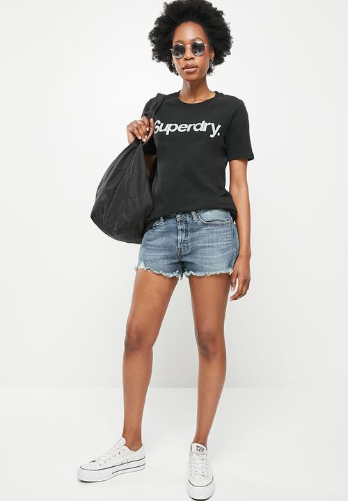 Superdry. - Cl tee - black