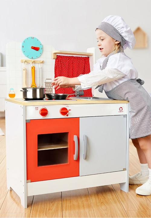 Greenbean Learning - Kitchen - classic - red with accessories