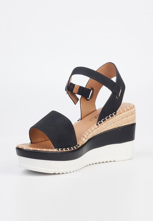 Miss Black - Wild4 wedge heel - black