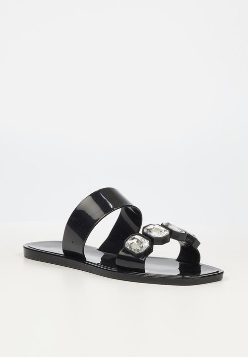Viabeach - Thanos 1 double strap slide - black