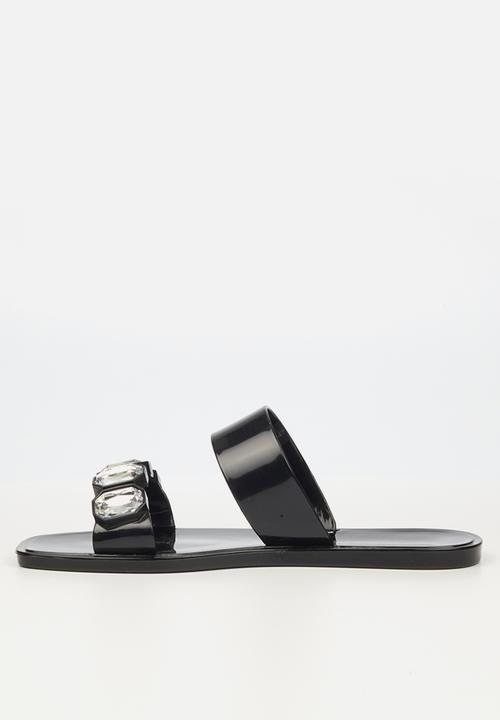 Viabeach - Thanos 1 double strap slide - black