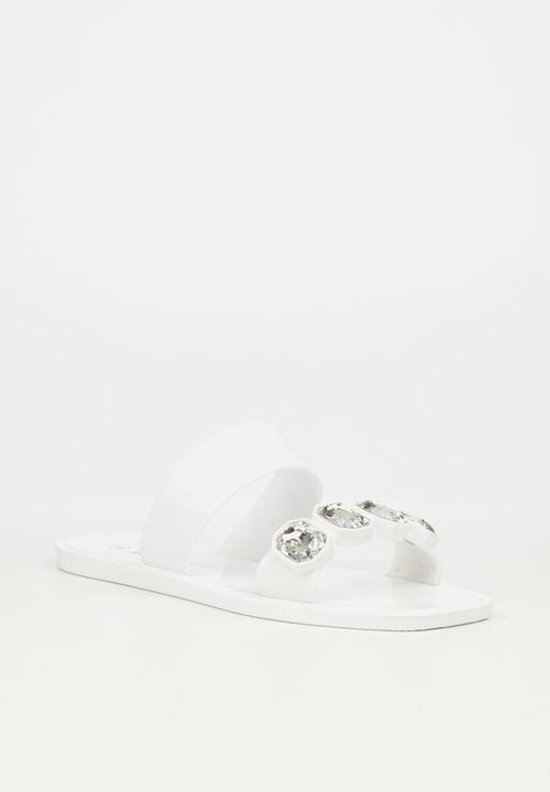 Viabeach - Thanos 1 double strap slide - white