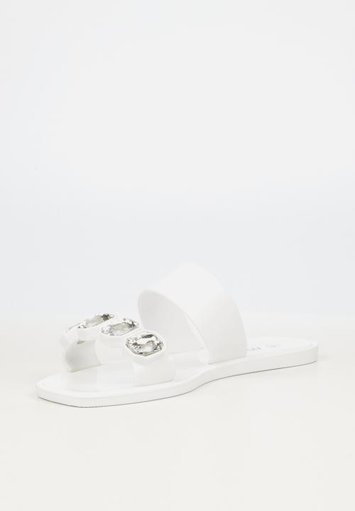 Viabeach - Thanos 1 double strap slide - white