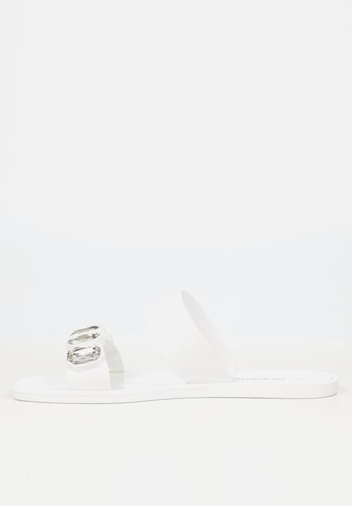 Viabeach - Thanos 1 double strap slide - white