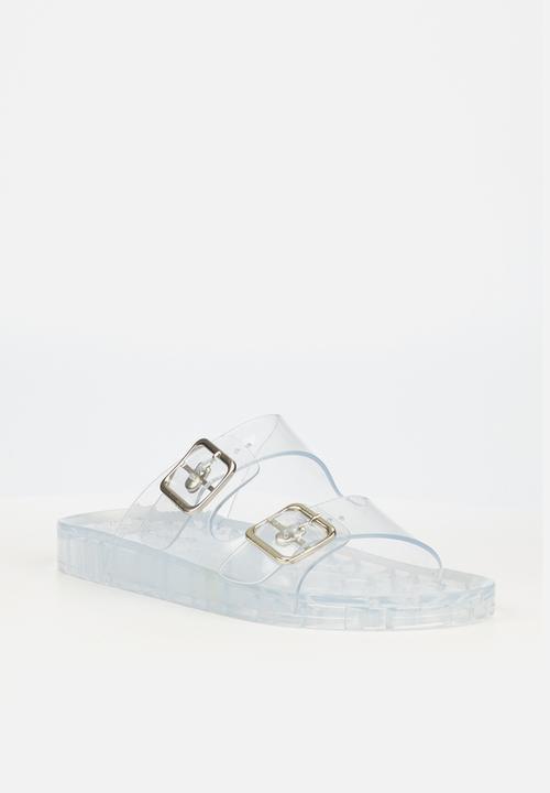 Viabeach - Torrera 3 double strap slide - clear