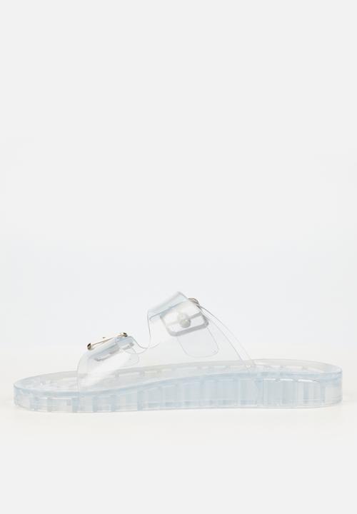 Viabeach - Torrera 3 double strap slide - clear