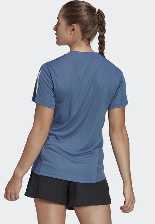adidas Performance - Own the run tee - wonder steel