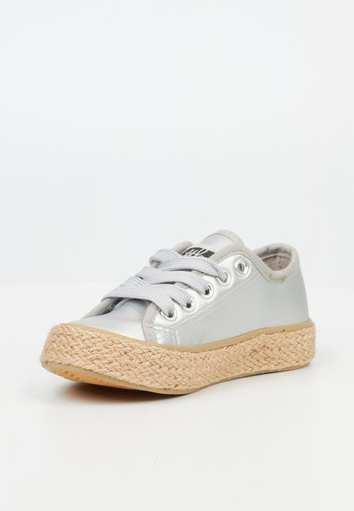 Little Miss Black - G-quebec sneaker - silver
