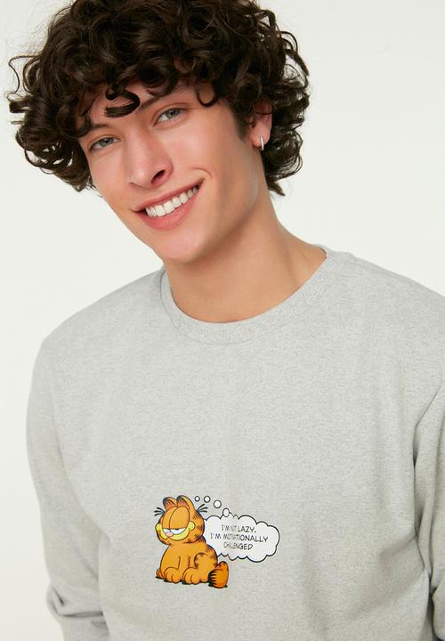 Trendyol - Garfield printed sweater - grey