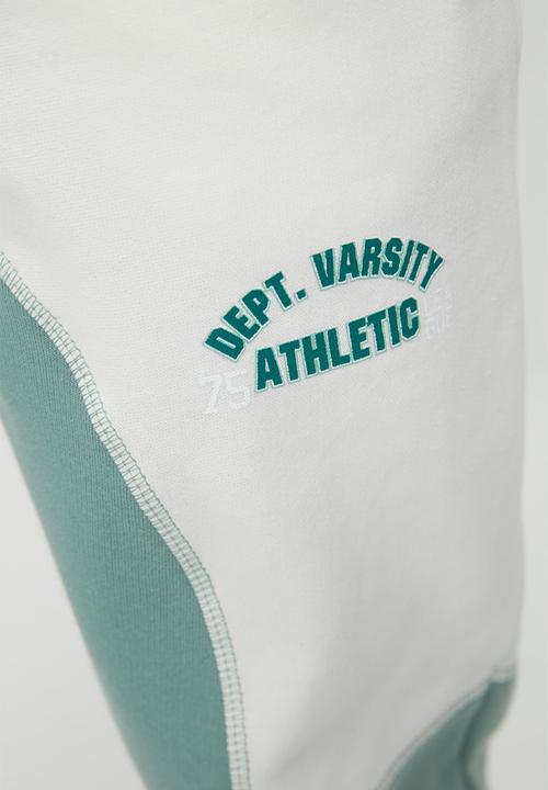 Trendyol - Colour block regular fit sweatpants - mint