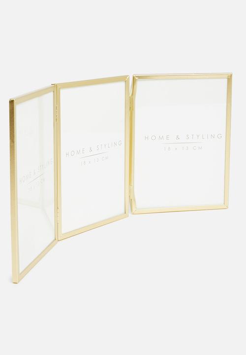 H&S - Folding photo frame - gold