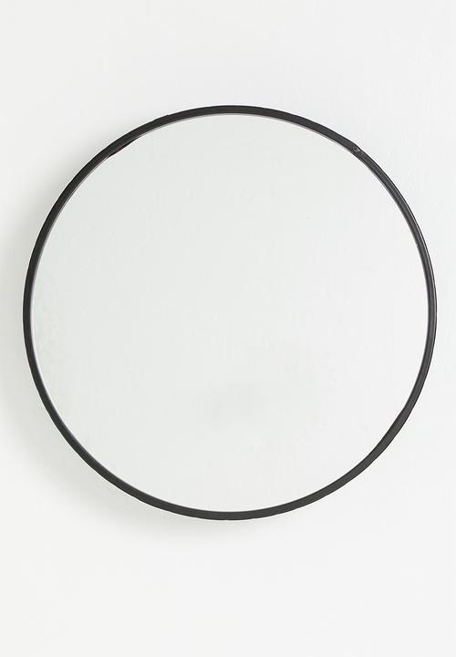 Bathroom Solutions - Store-it round mirror 50cm - black