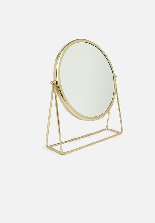 Bathroom Solutions - Tabletop mirror - gold
