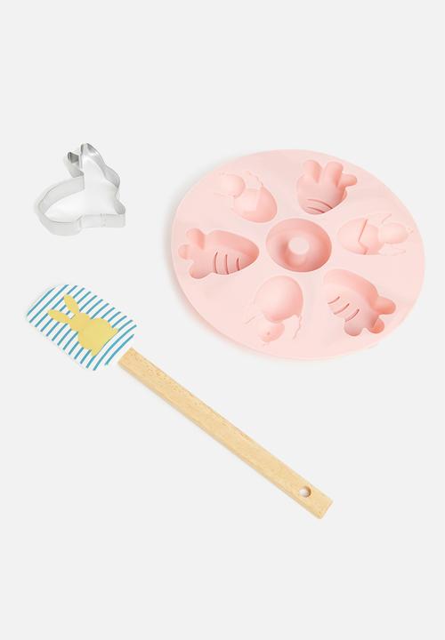 Excellent Houseware - Happy Easter baking set - pink chicks