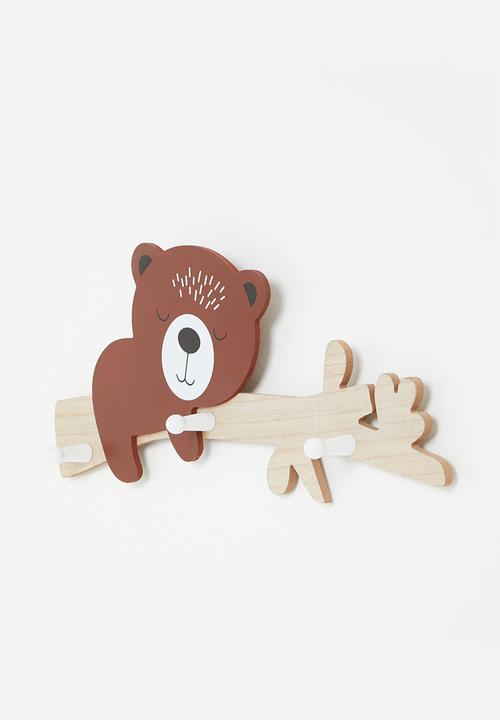 H&S - Bear coat rack - brown 