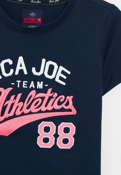Aca Joe - Boys aca joe print tee - blue