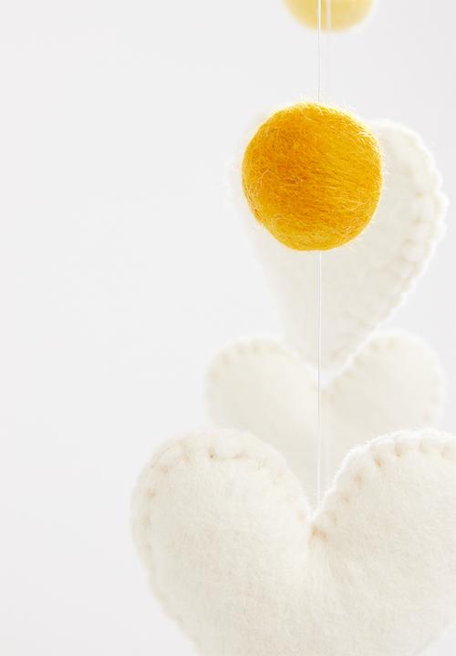 Skaapie - Bobble & heart mobile - multi
