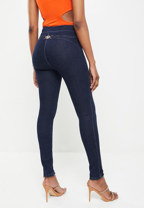 SISSY BOY - Ryder flat front with back buckle detail - dark vintage