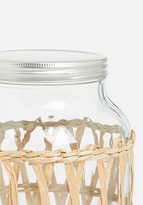 Excellent Houseware - Jamboree beverage dispenser - rattan