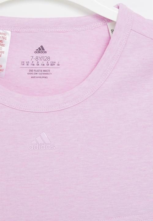 adidas Originals - G yoga crop tee - bliss lilac