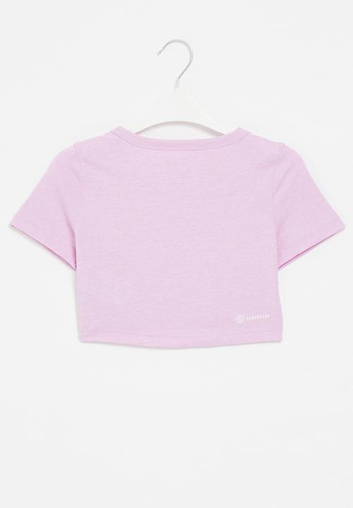 adidas Originals - G yoga crop tee - bliss lilac