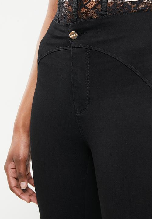 SISSY BOY - Ryder flat front with back buckle detail - black