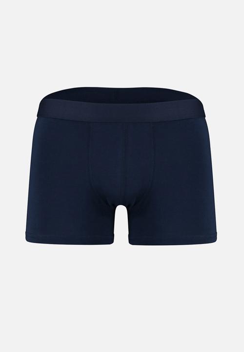 Trendyol - Patterned 3 pack boxers - blue & navy