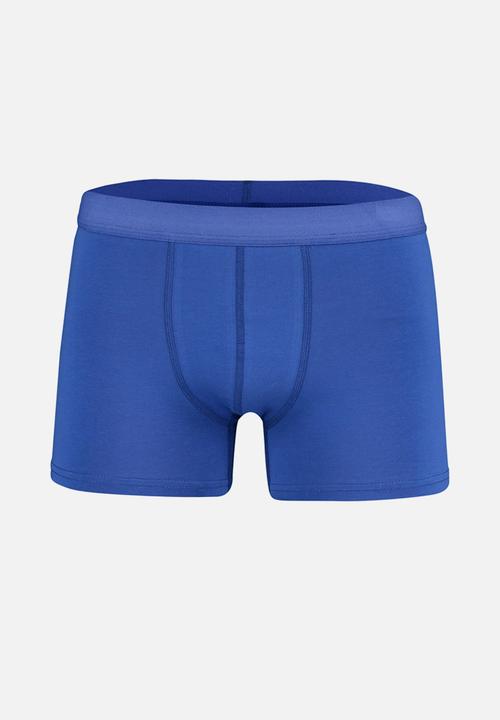 Trendyol - Patterned 3 pack boxers - blue & navy