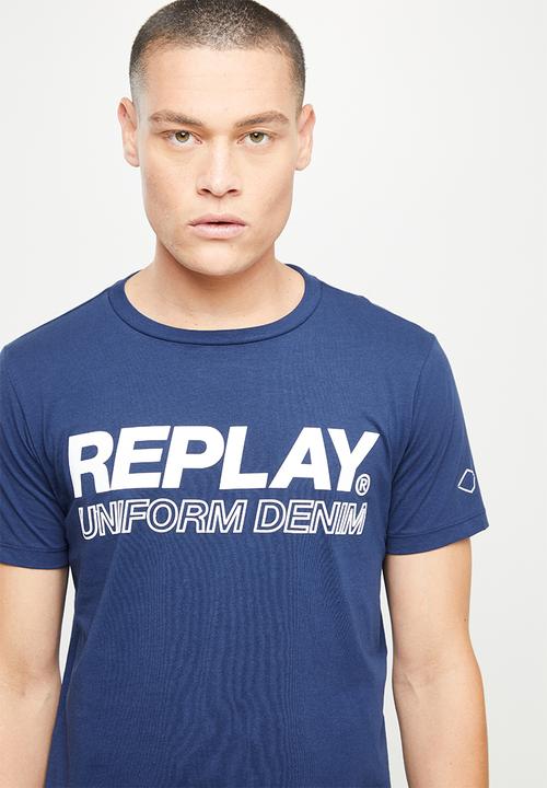Replay - Basic jersey 30/1 - navy