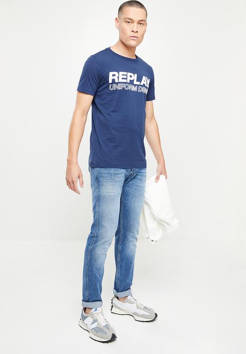 Replay - Basic jersey 30/1 - navy