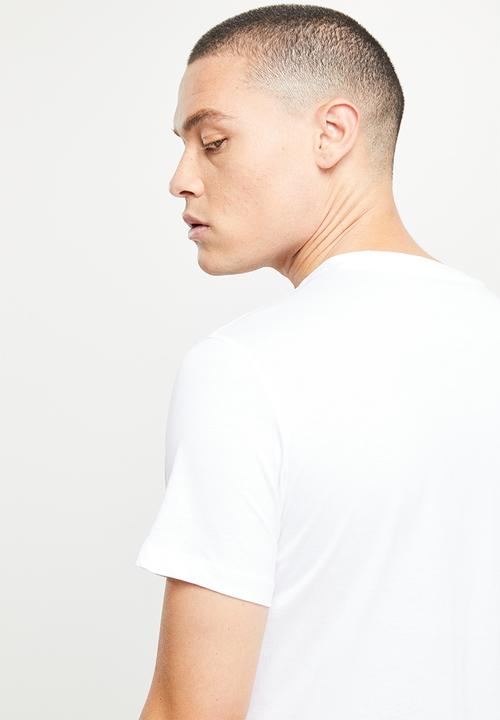 Replay - Compact cotton jersey chest print - white
