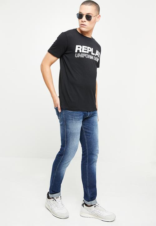 Replay - Basic jersey 30/1 - black