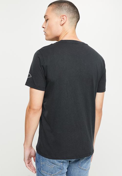 Replay - Skull and roses tee - black
